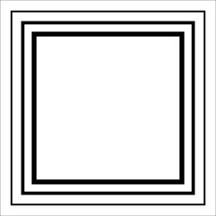 Square line gradient. Geometric shapes