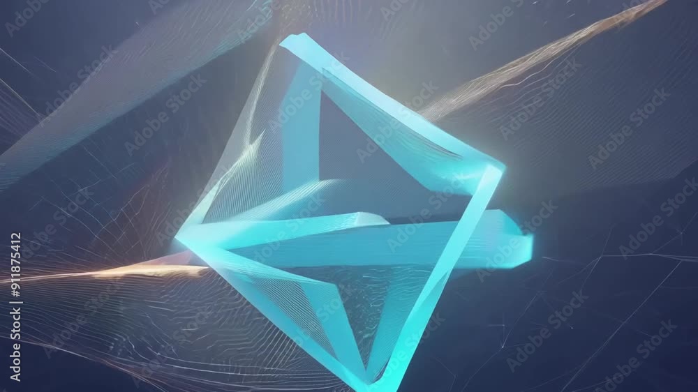 Poster dynamic lines and vibrant colors generative ai