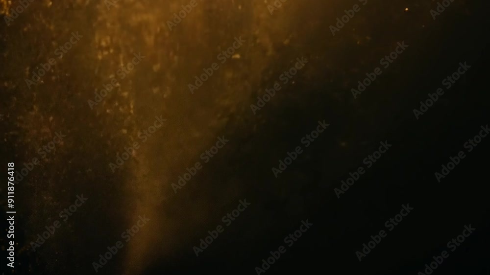 Poster dust particles displaying shimmer on black background generative ai