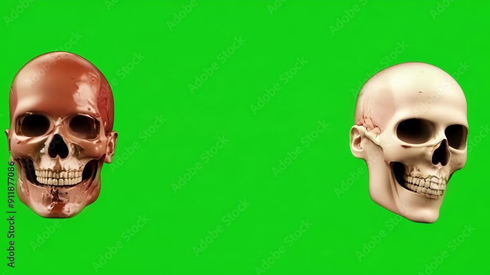 Poster a bonechilling sight of severed heads enigmatically floating and turning in an endless void. green s