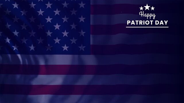 Patriot Day background with gradient blue and empty space in center. ideal for overlay project or banner on patriot's Day or holiday