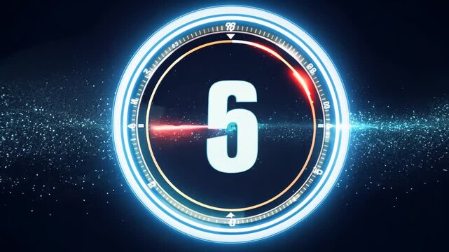 Countdown Timer on a Digital Clock Generative AI