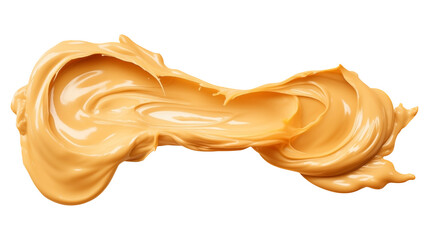 Creamy Peanut butter Splash PNG isolated on white and transparent background - Delicious Dripping Peanuts butter spread Peanut Jar Product Advertising