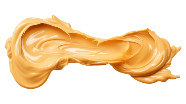 Creamy Peanut butter Splash PNG isolated on white and transparent background - Delicious Dripping Peanuts butter spread Peanut Jar Product Advertising