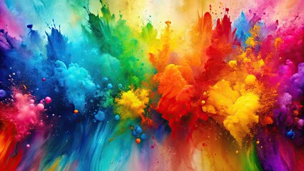 Obraz premium Abstract background with colorful paint strokes , vibrant, artistic, backdrop, texture, painting, creative, design