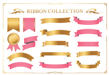 ハロウィンをイメージしたリボン素材やアンティークフレーム、デコレーション素材セット