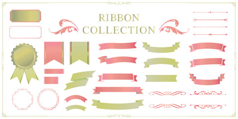 ハロウィンをイメージしたリボン素材やアンティークフレーム、デコレーション素材セット