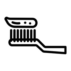 toothbrush Line Icon