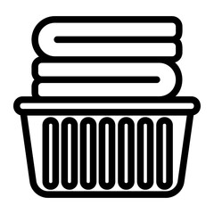 towel Line Icon