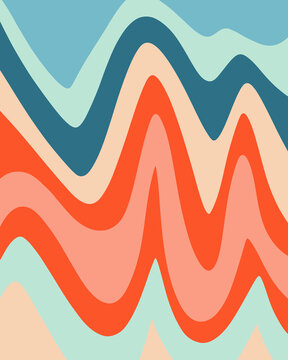 Retro Inspired Wave Pattern