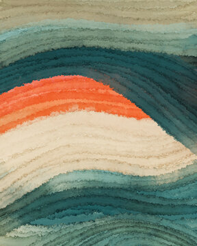 Vibrant Wave Pattern