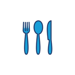 spoon and fork icon vector. spoon, fork and knife icon vector. restaurant icon