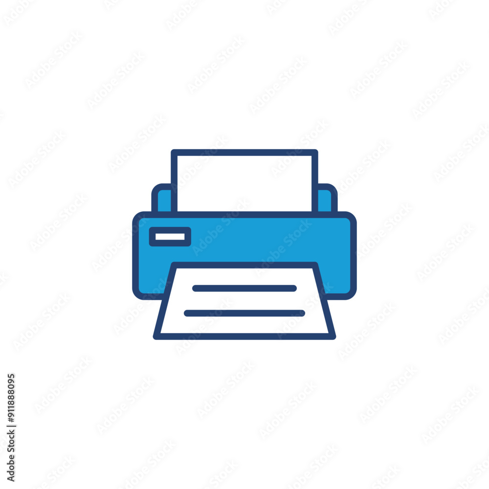Poster print icon vector. printer icon vector.