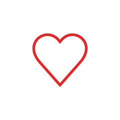 Love icon vector. Heart icon vector. Like icon vector.