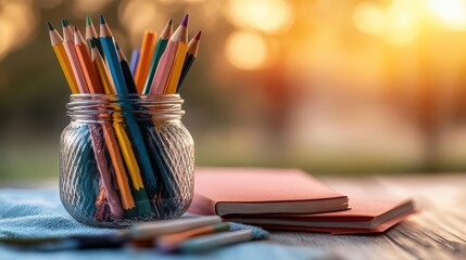 Home schooling, vibrant colors, educational setting, cozy setting, inviting