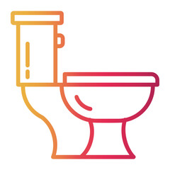 toilet Line Gradient Icon