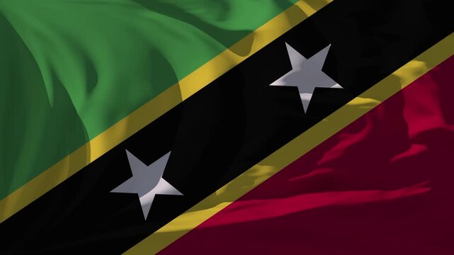 Saint Kitts and Nevis Flag Loop