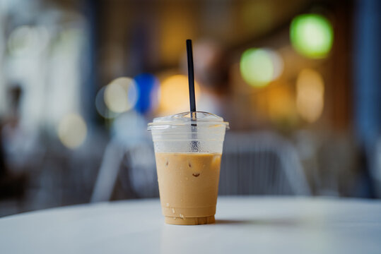 Iced Coffee in Plastic Cup