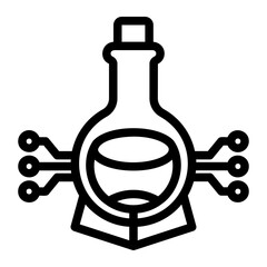 science Line Icon
