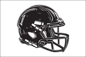 american football helmet silhouette, football helmet, helmet, sports equipment, protective gear, sports, football, game, athlete, player, football player, sports gear,