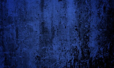 Old cracked wall background, dirty grunge texture. Paint peeling plaster walls. the cement walls are broken blue paint and peel off the paint
