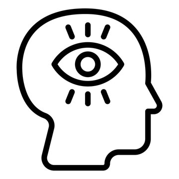 Self Awarness Icon in Line Style