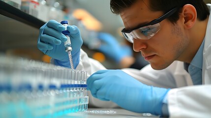 A Young Scientist Working in a Laboratory