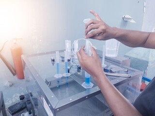 Laboratory and calibration of vaccine fluid measurements on the animal immune system.