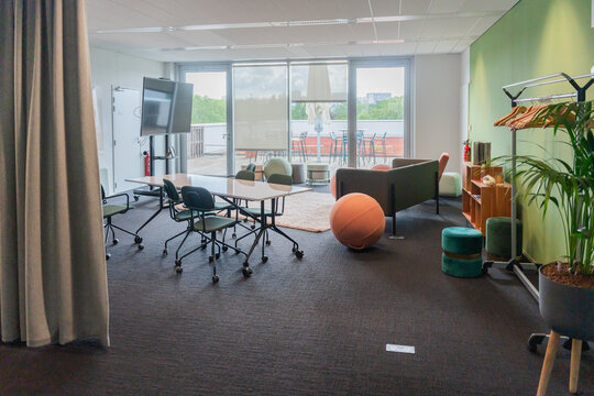 Open Office Space With Relaxation Area