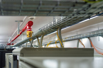 Clean agent fire suppression system used in data centers, backup battery rooms, electrical rooms...
