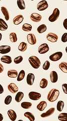 Obraz premium Close-up of coffee beans
