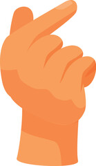 Hand gesturing korean symbol for love and friendship on white background