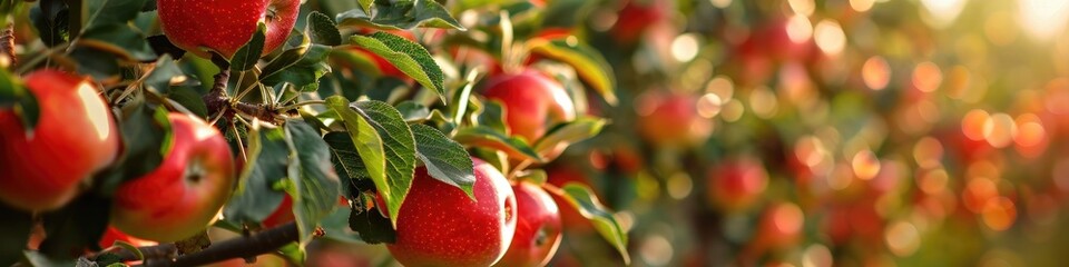 Obraz premium Apple orchard Agricultural sector