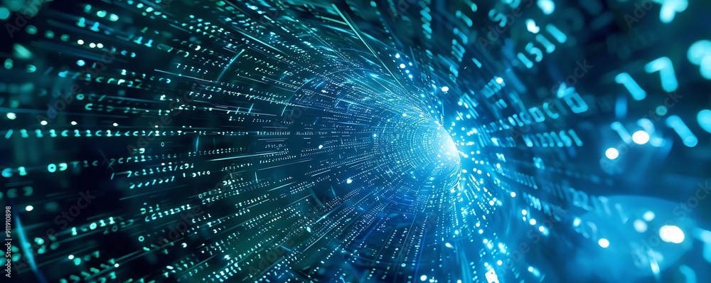 Poster neural networks digital background for tech operations
