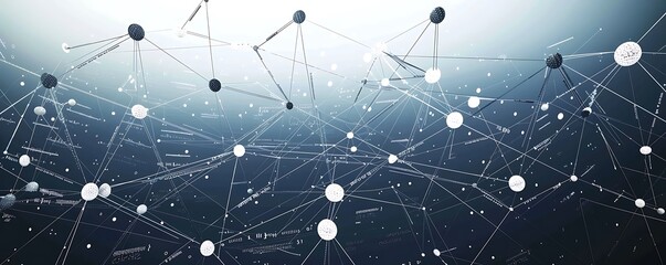 Obraz premium Data Encryption and Transmission Digital Background