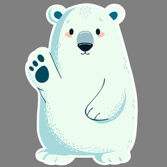 Adorable Polar Bear Illustration
