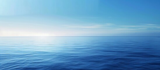 Obraz premium Smooth gradient from ocean blue to sky blue, perfect for a serene and calming display.