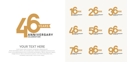 anniversary set, brown and black color with ribbon for celebration event