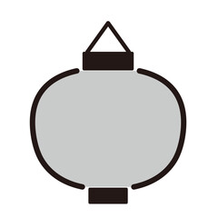 シンプルな和風の提灯のアイコンイラスト