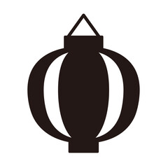 シンプルな和風の提灯のアイコンイラスト