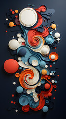 Obraz premium Artistic 3d color oil painting texture abstract poster background