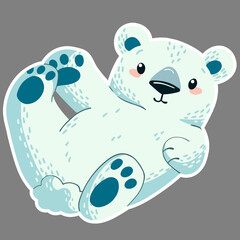 Adorable Baby Polar Bear Illustration