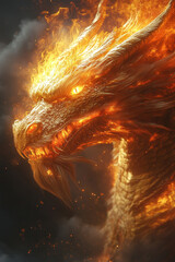 Fototapeta premium golden dragon