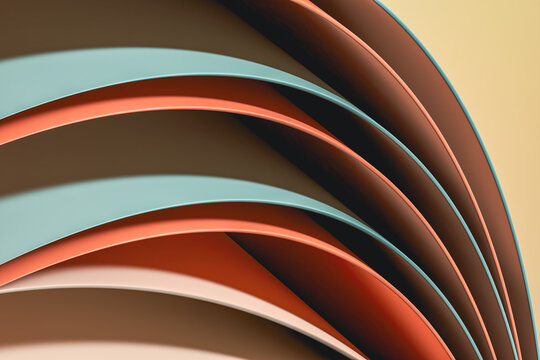Background of abstract curved shapes