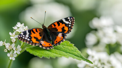 Obraz premium butterfly on a flower