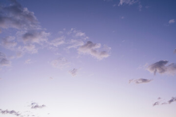 Clouds in purple sky
