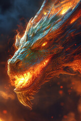 Fototapeta premium green dragon