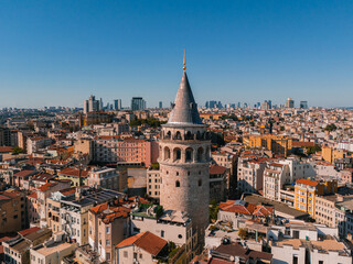 Galata Tower in Istanbul cityscape