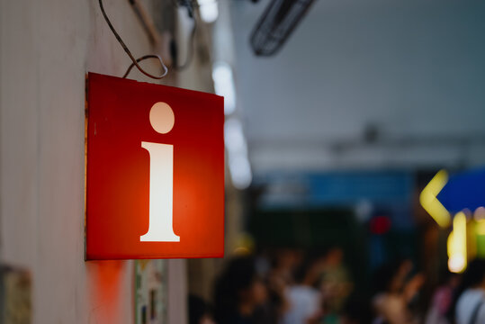 Red Information Sign