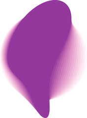 Circle liquid shape in gradient transparent vibrant color, icon, logo, frame